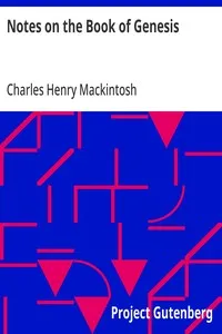 Notes on the Book of Genesis — Charles Henry Mackintosh cover