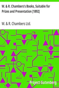 W. & R. Chambers's Books, Suitable for Prizes and Presentation [1892] — W. & R. Chambers Ltd. cover