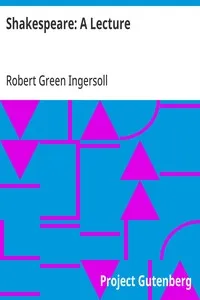 Shakespeare: A Lecture cover