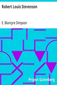 Robert Louis Stevenson — E. Blantyre (Evelyn Blantyre) Simpson cover