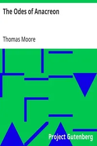 The Odes of Anacreon — Thomas Moore cover
