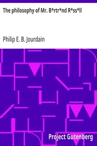 The philosophy of Mr. B*rtr*nd R*ss*ll — Anonymous cover