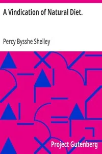 A Vindication of Natural Diet. — Percy Bysshe Shelley cover