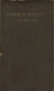 Poems & Parodies — Tom Kettle cover