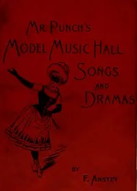 Mr Punch's Model Music Hall Songs and Dramas: Collected, Improved and Re-arranged from Punch — F. Anstey cover