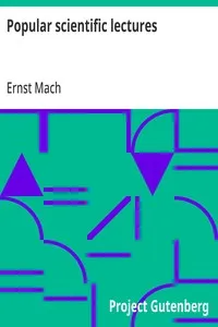 Popular scientific lectures — Ernst Mach cover