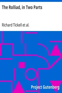 The Rolliad, in Two Parts: Probationary Odes for the Laureatship & Political Eclogues cover