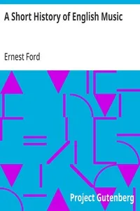A Short History of English Music cover