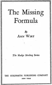 The Missing Formula: Madge Sterling Series, #1 cover