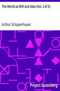 The World as Will and Idea (Vol. 2 of 3) — Arthur Schopenhauer cover
