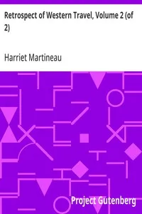 Retrospect of Western Travel, Volume 2 (of 2) — Harriet Martineau cover