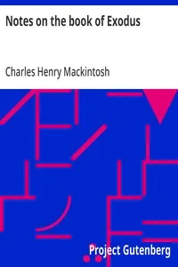 Notes on the book of Exodus — Charles Henry Mackintosh cover