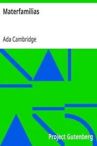 Materfamilias — Ada Cambridge cover