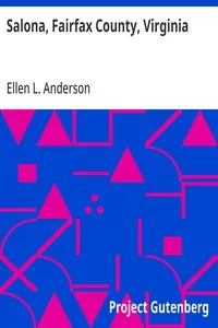 Salona, Fairfax County, Virginia — Ellen L. Anderson cover