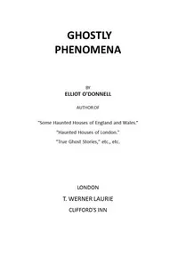 Ghostly Phenomena — Elliott O'Donnell cover