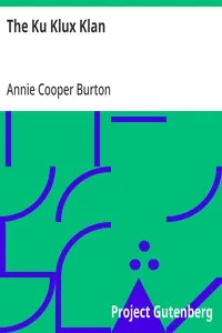 The Ku Klux Klan — Annie Cooper Burton cover
