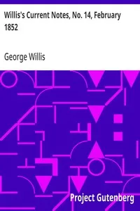 Willis's Current Notes, No. 14, February 1852 — Anonymous cover