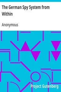 The German Spy System from Within cover