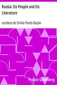 Russia: Its People and Its Literature — Emilia, condesa de Pardo Bazán cover