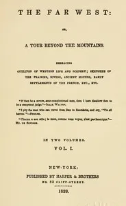 Flagg's The Far West, 1836-1837, part 1 cover