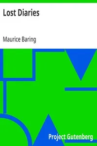 Lost Diaries — Maurice Baring cover