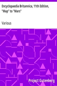 Encyclopaedia Britannica, 11th Edition, "Map" to "Mars": Volume 17, Slice 6 — Various cover