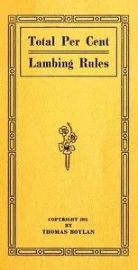 Total Per Cent Lambing Rules — Thomas Boylan cover