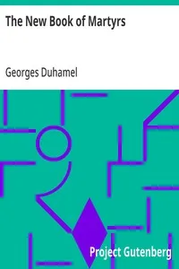 The New Book of Martyrs — Georges Duhamel cover