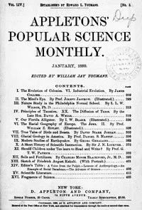 Appletons' Popular Science Monthly, January 1899: Volume LIV, No. 3, January 1899 — Various cover