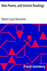 New Poems, and Variant Readings — Robert Louis Stevenson cover