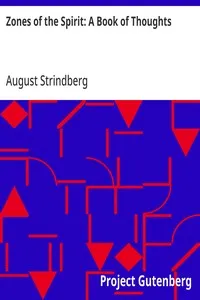 Zones of the Spirit: A Book of Thoughts — August Strindberg cover