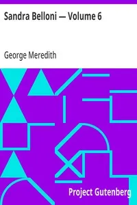 Sandra Belloni — Volume 6 — George Meredith cover