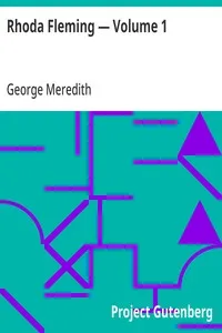 Rhoda Fleming — Volume 1 — George Meredith cover