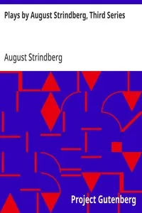 Plays by August Strindberg, Third Series — August Strindberg cover