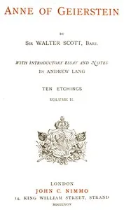 Anne of Geierstein; Or, The Maiden of the Mist. Volume 2 (of 2) cover