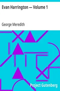 Evan Harrington — Volume 1 — George Meredith cover
