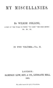 My Miscellanies, Vol. 2 (of 2) — Wilkie Collins cover
