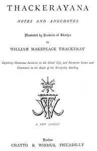 Thackerayana: Notes and Anecdotes — Anonymous cover