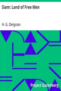 Siam: Land of Free Men — H. G. (Herbert Girton) Deignan cover