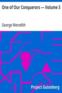 One of Our Conquerors — Volume 3 — George Meredith cover