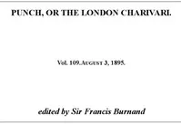 Punch, or the London Charivari, Vol. 109, August 3, 1895 — Various cover