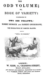 The Odd Volume; Or, Book of Variety — Anonymous cover