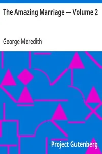 The Amazing Marriage — Volume 2 — George Meredith cover