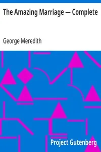 The Amazing Marriage — Complete — George Meredith cover