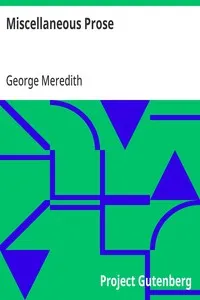 Miscellaneous Prose cover