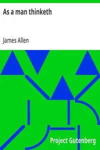 As a man thinketh — James Allen cover