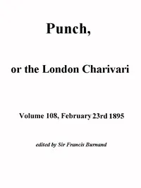 Punch, or the London Charivari, Volume 108, February 23, 1895 — Various cover