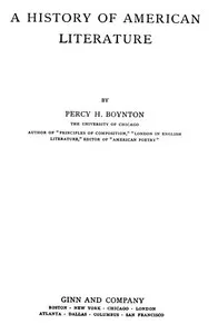 A History of American Literature — Percy Holmes Boynton cover