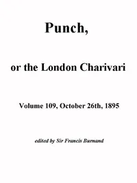 Punch, or the London Charivari, Vol. 109, October 26, 1895 cover