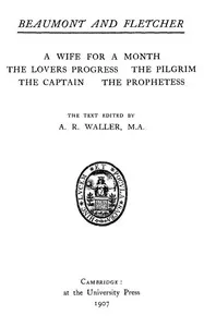 Beaumont and Fletcher's Works, Vol. 05 of 10 cover